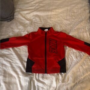 Nike Red and Black Full-Zip Jacket